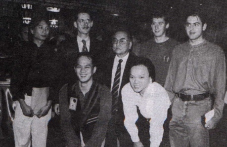 Group of Thai and other snooker players